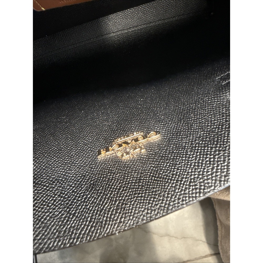 Coach Mollie Tote 25 in Signature Canvas Women Brown Black - Picture 11 of 12